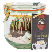 Schokobombe Vollmilch, für heiße Schokolade mit Marshmallows