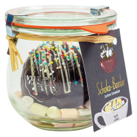 Schokobombe Zartbitter, für heiße Schokolade mit Marshmallows